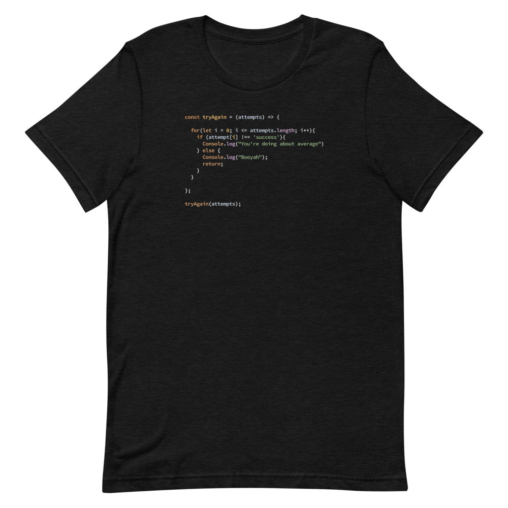 Try Try Again - Software Developer T-Shirt